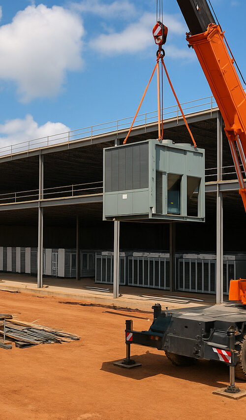 data center construction rigging equipment
